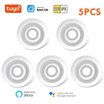 Tuya Wifi 스마트 에어 박스 가스 포름 알데히드 공기 품질 감지기 CO2 센서 VOC 온도 습도 App 실시간 알, 05 5pcs