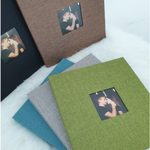 토끼띠 초음파 앨범 꾸미기 어린이집 졸업 앨범 제작, 캔버스사진앨범 브라운