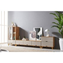 드라마협찬 혼수가구 모던엔틱 원목거실장 셋트(2색) 서랍장 TV 수납장 AV, 화이트
