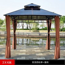 야외 바베큐장 팔각정 조립식 원두막 파라고 파고라 철제 만들기, O 3m x 4m