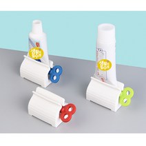 알뜰 태엽 치약짜개 튜브 화장실 양치용품 절약 디스펜서 기계 집게, 블루