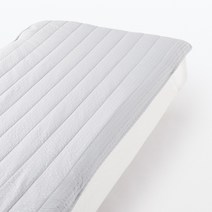무인양품 MUJI 면 서커 침대 패드, 그레이