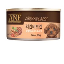 에이엔에프 강아지 간식캔, 96개입, 95g, 치킨 + 비프 혼합맛