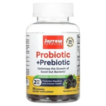 자로우 포뮬라 Jarrow Formulas Probiotic + Prebiotic Blackberry 2 Billion 50 Gummies, 3개