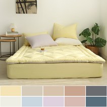 아망떼 뉴데이즈 세미마이크로 먼지없이 보드라운 고정밴드 토퍼 SS/Q/K, 소프트블루