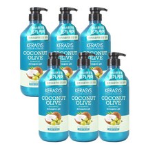 케라시스 리얼네이처 코코넛 올리브 샴푸 800ml, 6개
