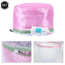 헤어스팀기 미용실 헤어 미스트 스티머 Thermo-cap for Hair Thermal Cap 가정용 조절 치료 모자 파마 컬러링 오일 베이킹 EU UK US 플매트 카펫 러그, [02] US