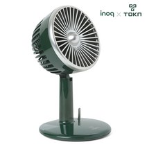 TOKN 토큰 충전식 탁상용 레트로 선풍기 TN-F다크그린, 색상, 레트로핑크