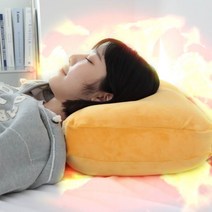 잠잘오는 편안한 낮잠 수면 푹신한 베개 비개, 그린