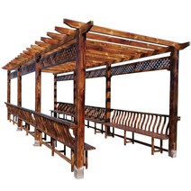 조립식 오두막 공원 정원 루프탑 바베큐장 전원주택, 맞춤형 가격 및 크기 문의