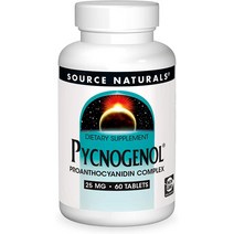 Source Naturals 소스네츄럴 Pycnogenol Supreme 파크노제놀 60정