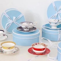 WEDGWOOD 웨지우드 원더러스트 애플블라썸 2인조 세트 커피잔 홍차잔 미드나잇 크레인, 크림슨쥬얼