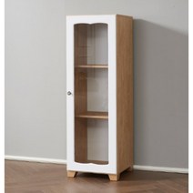 틈새 유리장식장 유리전시장 트로피 상장 피규어 도어, 상품선택, 고무나무화이트