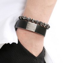 가방팝 쟈니웨스트 Snap B.Celet (Black) 팔찌