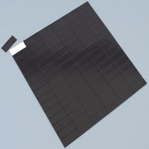 조각 고무자석판 학교준비물 사무실 홀더자석 학습용, 25x10mm(90P)