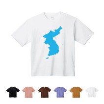 TCTo-008 대한민국 한반도기 오버핏 반팔티셔츠
