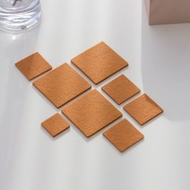 올데이랩 FELT 소음방지스티커 브라운 층간소음방지, 사각형, 2. 중형(18P) X 3개