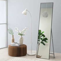 루이 알루미늄 비산방지 거치형 전신거울400, 루이 알루미늄 전신거울400_실버