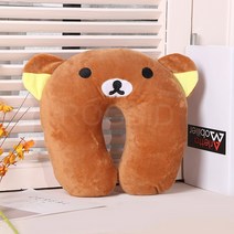 ROGBID 캐릭터 U자형 목베개 경추베개 낮잠 오피스 베개 용 목보호대 U자형 쿠션, 6