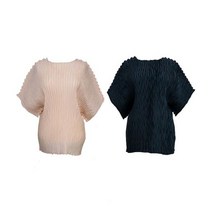 플라이플리츠 V라인 썸머 블라우스