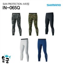 없음 용궁-시마노 IN-065Q 선프로텍션 타이즈 레깅스 낚시복 스포츠, 블랙 웨이브카모