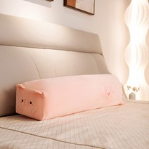침대틈새막이 매트리스 쇼파 사이 틈새 쿠션 귀여운 긴 침대 여자 잠자는 베개 클립 다리, 작은 돼지, 대형 110cm(라이너 분리 및 세탁 가능)
