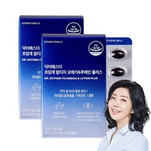 여에스더 초임계 알티지 오메가3 & 루테인 플러스, 60캡슐 X 2박스