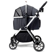 강아지 브라운포 스코비 프리미엄 카시트 유모차, 페디 블랙