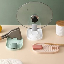 꼰대마켓 캠핑 차박 국자 냄비뚜껑 조리도구 접는 받침대, 블루