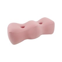 사이드 슬리퍼용 무릎 베개 허리용 다리 베개 2개 높이 메모리 폼 침대 베개, 분홍색