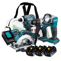 마끼다 DLX4019 18V 6.0Ah 충전콤보세트 DTD149 DHP458 DSS611 임팩+함마+원형톱+작업등