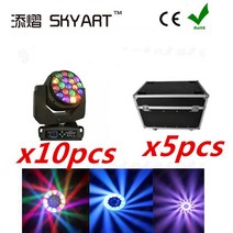 촬영조명 유튜브촬영장비 사진조명 룩북촬영 큰꿀벌 눈 19x15w led 전문 빔 조명 촬영 스튜디오 무대 패션, 09 10pcs 5case_03 AU 플러그