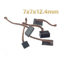 자동차 전기 히터 팬 라디에이터 송풍기 용 고 구리 카본 브러시 6x6x13.5 8x8x19 5 개, 02 5pcs 7x7x12.4mm