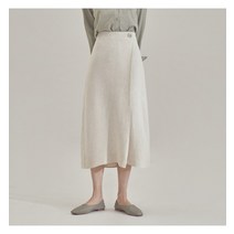 미쏘 미쏘 면마 미디 트임 스커트