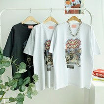 (무료배송)펑크 비보이 라운드 반팔 티셔츠(3color)