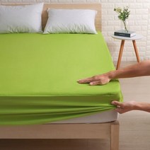 장착 시트 방수 매트리스 커버 다채로운 침대 통기성 깊은 포켓 30CM 1 PC cobertores 드 카마, 라이트 그린, 150x200x30CM_CHINA