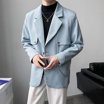 캐주얼슈트코디 2023 봄계절 정장 가볍게 사치한 솔리드 무지 숏 양복 트렌드 남자 코트 381 P85 4994102299