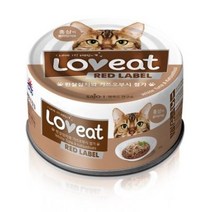 사조 러브잇 레드라벨 고양이 간식캔 160g, 흰살참치 + 가쓰오부시 혼합맛, 66개