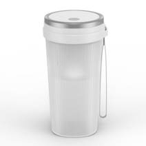 DZER 믹서컵 휴대용 무선 USB충전 미니 소형 믹서기 텀블러, 흰색