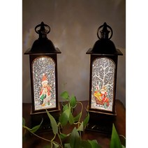 LED 크리스마스 워터 스노우볼 오르골 랜턴 선물 인테리어소품 3가지 종류, 눈사람