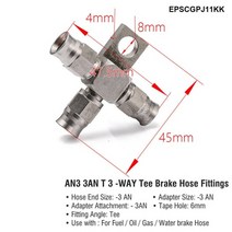 브레이크시스템 브레이크디스크 Epman 1pc 스테인레스 스틸 an3-3 스트레이트 브레이크 스위블 호스 엔드 자동차 피팅 epscgpj, epscgpj11kk