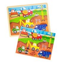 3세 남자아이 집콕놀이 중장비그림퍼즐 24피스 어린이 주니어 키즈 4살 5세