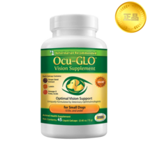 Ocu-Glo 오큐글로 강아지 반려동물 눈 영양제 소형견용 45정, 오큐 글로-소형견용 눈 영양제/45캡슐