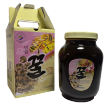 영천 명품꿀 이광우] 국산 천연벌꿀 밤잡화꿀 2.4kg, 1병, 2.4kg
