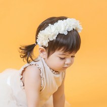 B17115 버블꽃송이 밴드 아기돌선물 돌선물 아기백일선물 아기헤어밴드 아기100일선물 아기머리띠