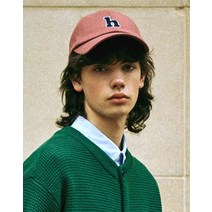 [HIS]핑크 로고자수 캡모자 HZHE2F801P3