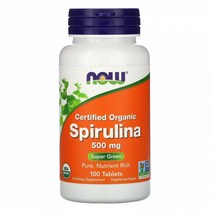 나우푸드 오가닉 스피루리나 500mg 100타블렛 스피룰리나 SPIRULINA