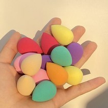 틴트 쿠션퍼프 립스틱 맞춤형 로고 미니 뷰티 에그 메이크업 블렌더 건조 및 습식 스폰지 파운데이션 파우더 도구 액세서리, 1.200pcs print logo