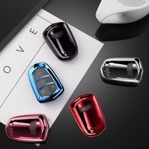 SJ아울렛 TPU재질 스마트키 리모컨키 커버 키케이스 아우디 BMW 벤츠 캐딜락 미니 포르쉐 레인지로버 테슬라 링컨 포드 기아 폭스바겐 지프 쉐보레, 07.캐딜락-핑크