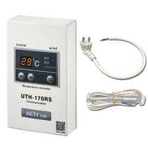 우리엘전자 UTH-170RS 통신용조절기 국산센서 난방필름 온도조절기 타업체 AS가능, UTH-170RS+습식센서+파워코드선